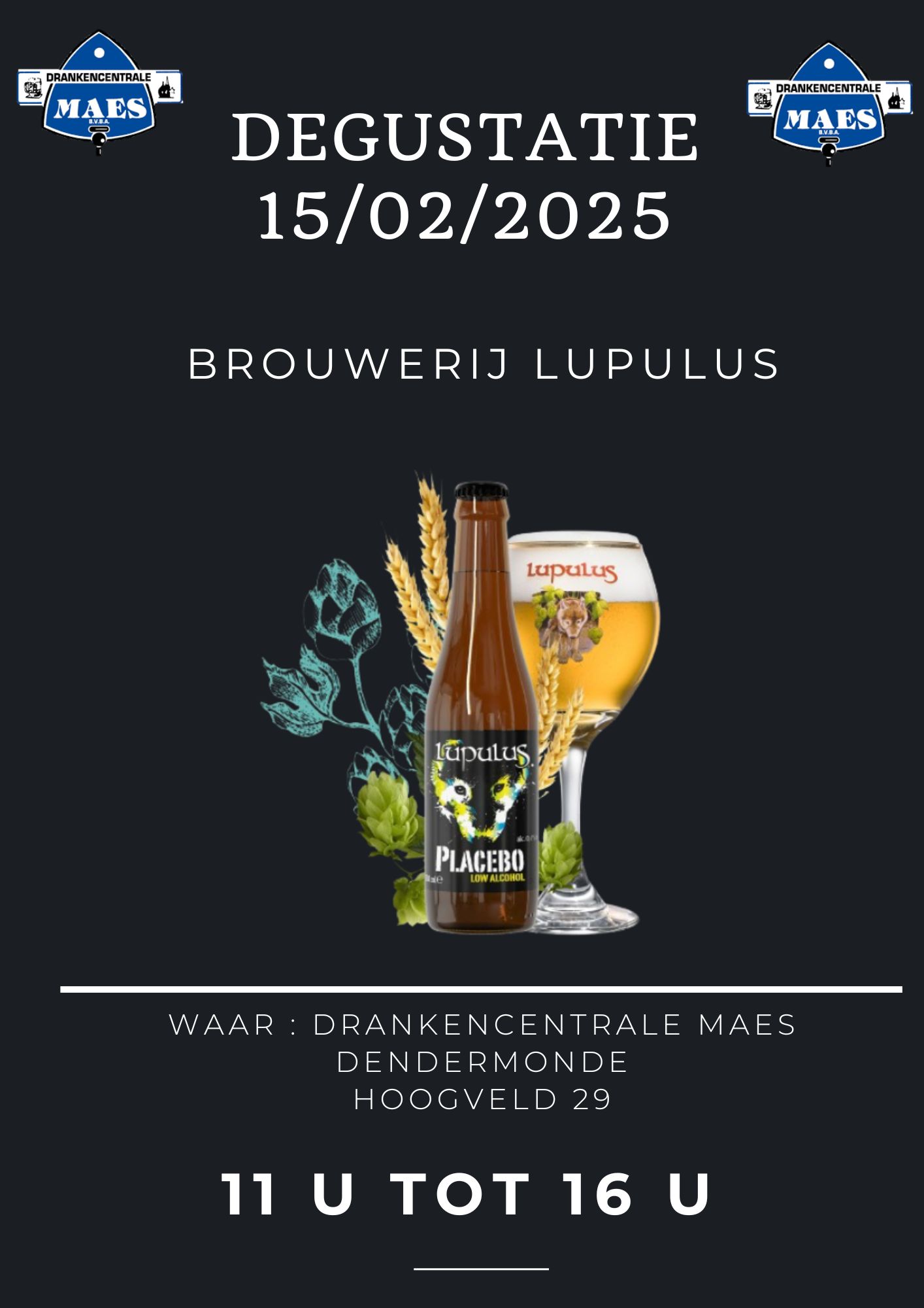 Degustatie Brouwerij Lupulus Placebo
